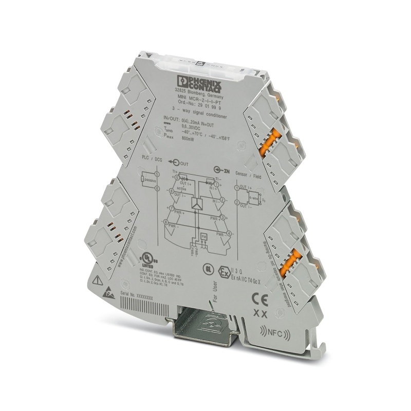 PHOENIX CONTACT Isolation Amplifier MINI MCR-2-I-I-PT-2901999