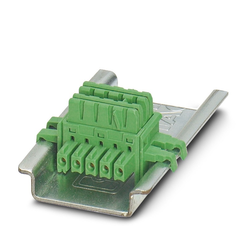 PHOENIX CONTACT DIN rail bus connector ME 6,2 TBUS-2 1,5/5-ST-3,81 GN-2869728